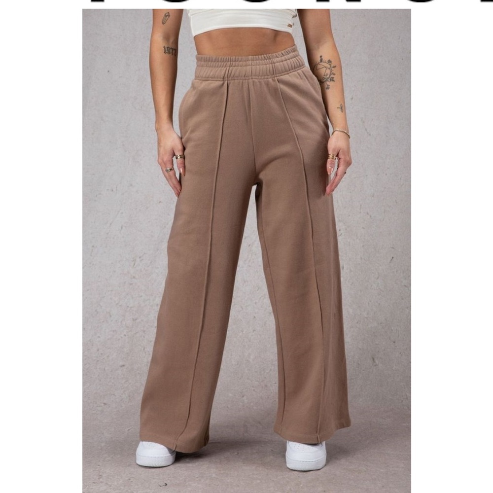 YoungLA Women's Wide Leg Pants - Brown